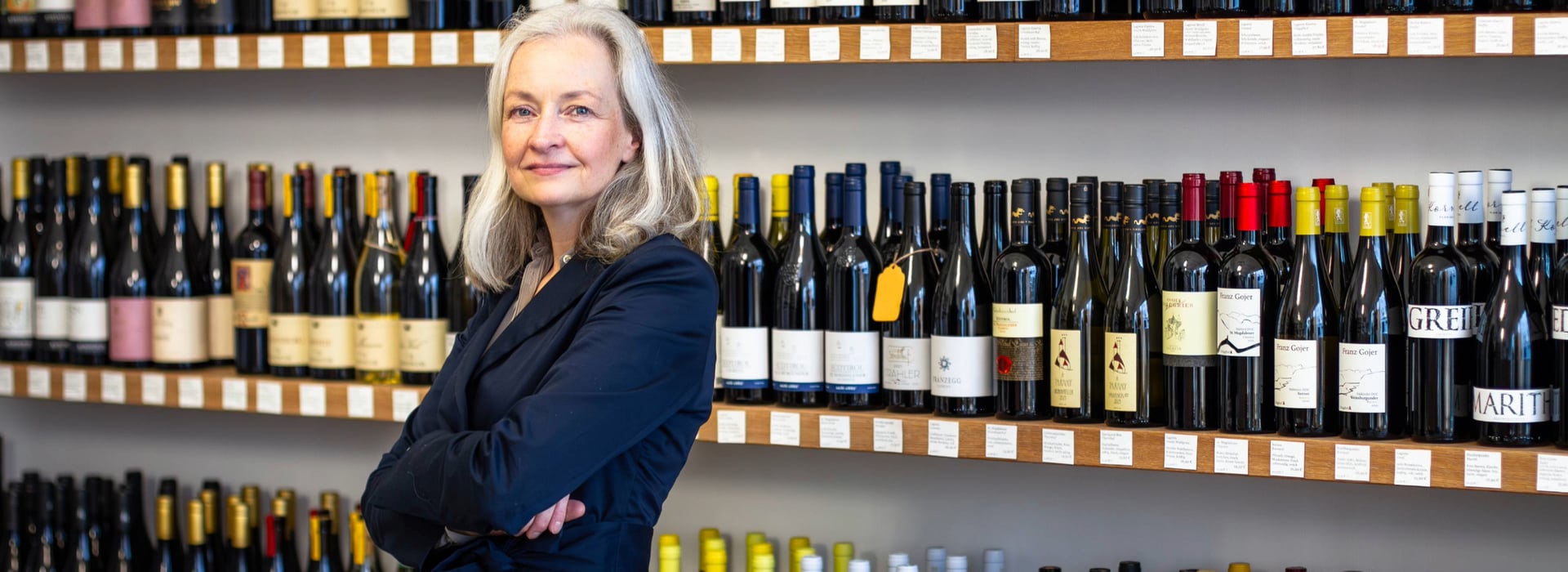 Ritratto di Claudia Dietsch, vincitrice del Premio per la cultura del vino.